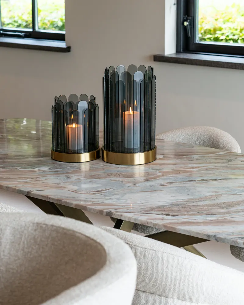 Esstisch Bottega, Blush beige, 220 cm von Richmond Interiors, Wohnbeispiel 9, im Wohnraum