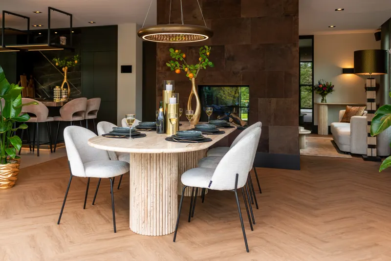 Esszimmerstuhl Alyssa, Cream fusion, 2er-Set von Richmond Interiors, Wohnbeispiel 20, im Wohnraum