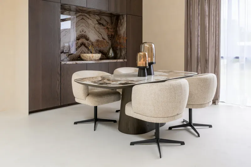 Esstisch Langford, Braun, 200 cm von Richmond Interiors, Wohnbeispiel 7, im Wohnraum