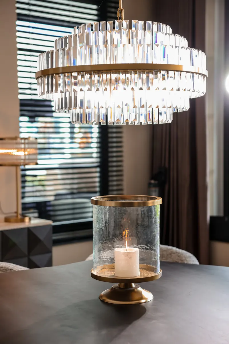 Windlicht Jaysin, Goldfarben von Richmond Interiors, Wohnbeispiel 2, im Wohnraum