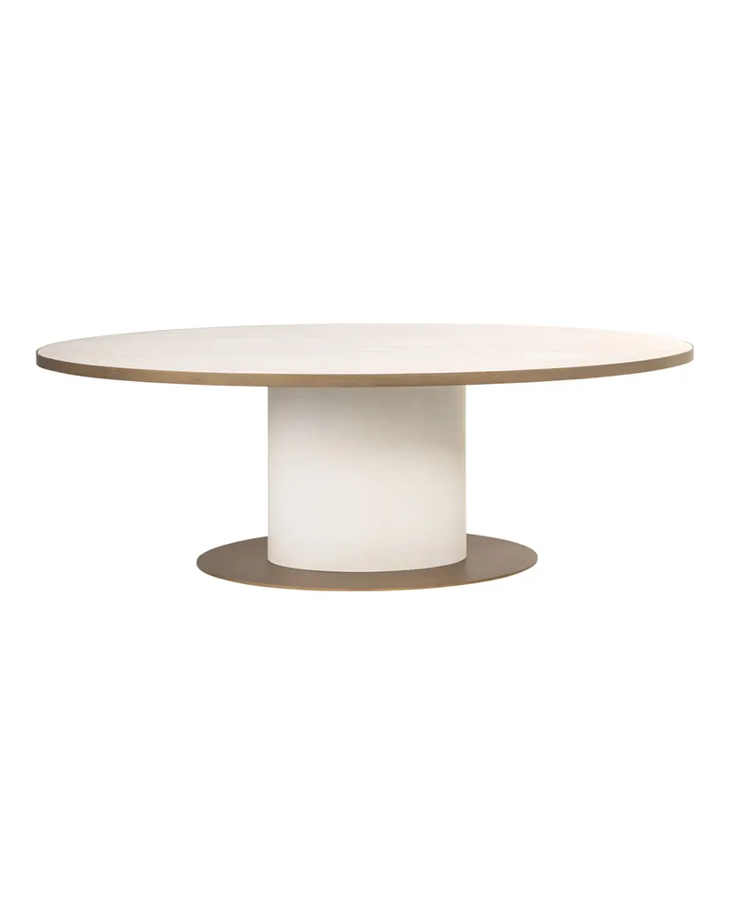 Esstisch Tivoli, Weiß, oval 230 x 110 cm von Richmond Interiors