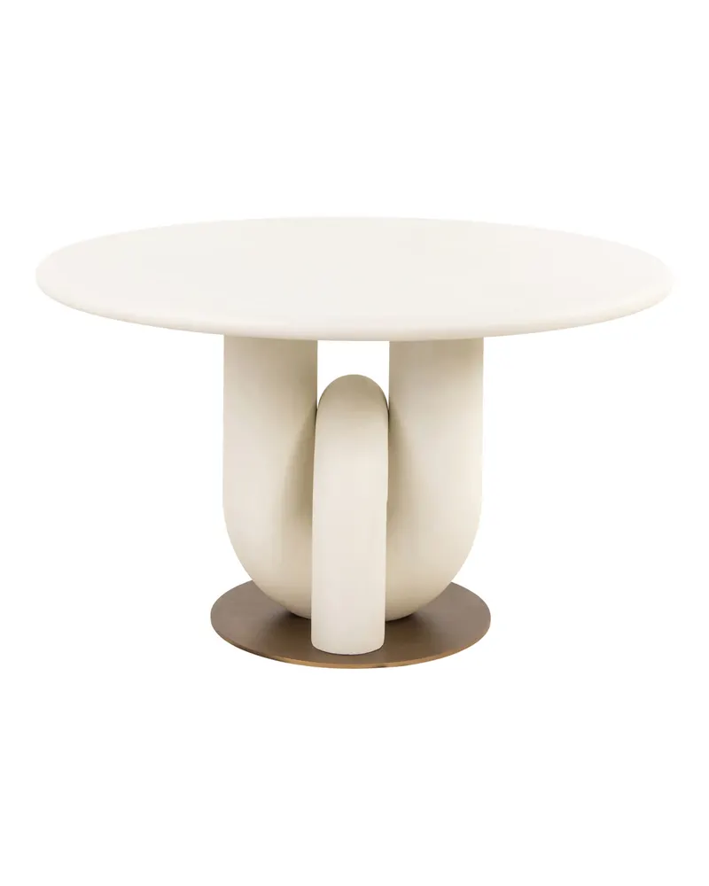 Esstisch Winslow, Weiß, 135Ø cm