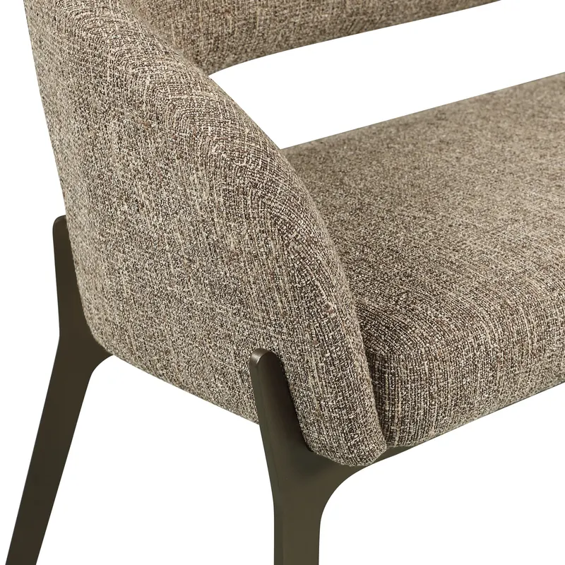 Esszimmerbank Kenzi, Brown tweed von Richmond Interiors, Produktansicht 6