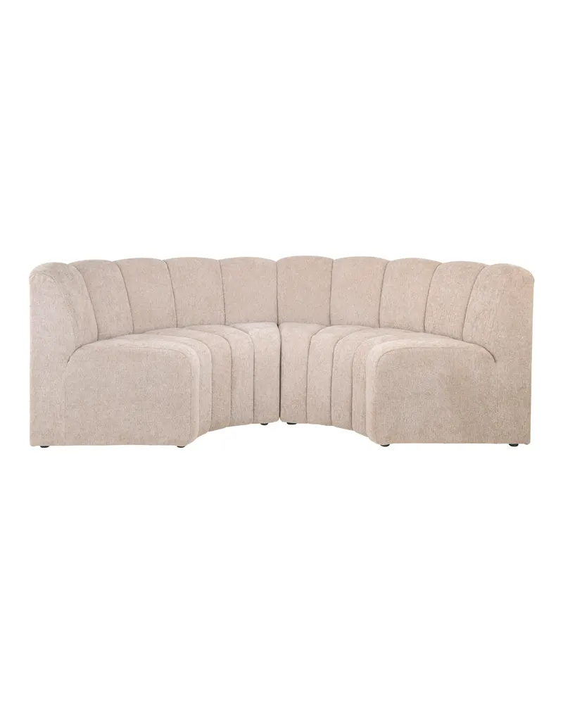 Landmark Esszimmerbank, Ecke rund, Be Easy Sand von Richmond Interiors