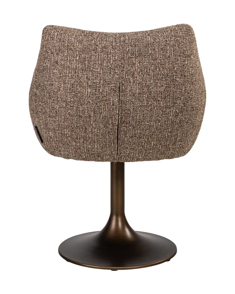Esszimmerstuhl Aldo, Brown tweed, drehbar von Richmond Interiors, Produktansicht 5