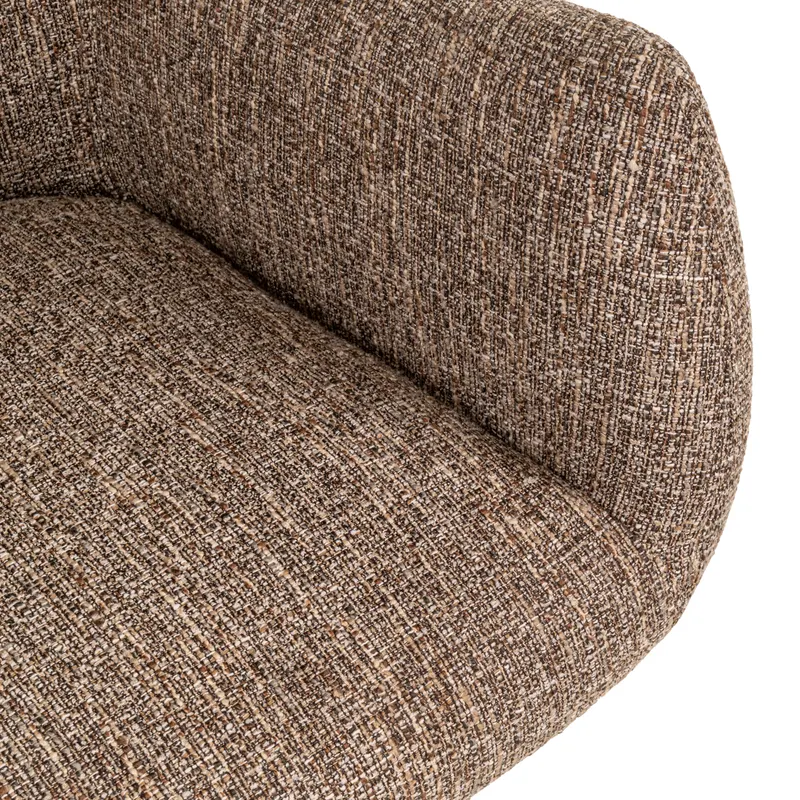 Esszimmerstuhl Aldo, Brown tweed, drehbar von Richmond Interiors, Produktansicht 8