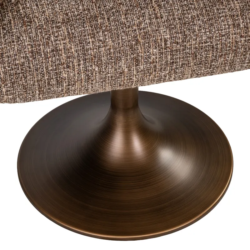 Esszimmerstuhl Aldo, Brown tweed, drehbar von Richmond Interiors, Produktansicht 9
