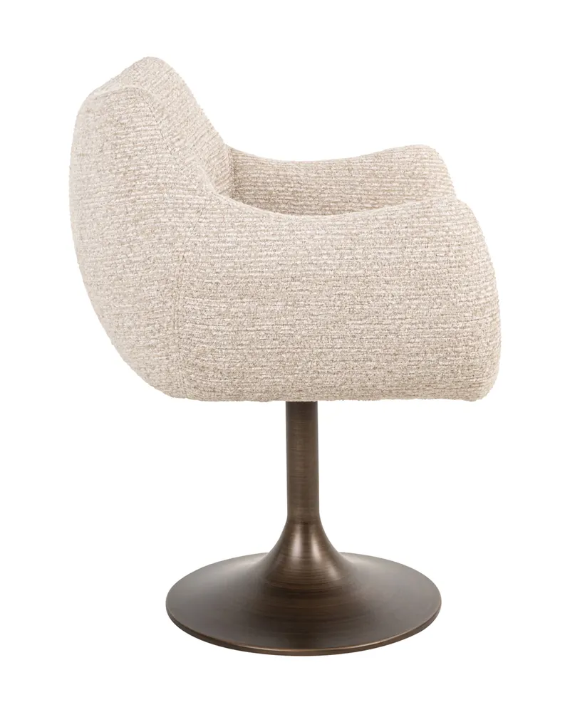 Esszimmerstuhl Aldo, Natural linear, drehbar von Richmond Interiors, Produktansicht 4