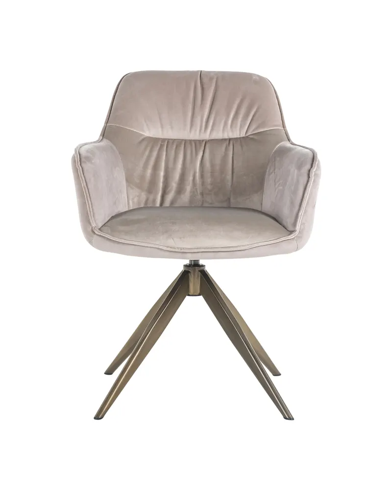Esszimmerstuhl Aline, Khaki velvet, drehbar, feuerhemmend von Richmond Interiors