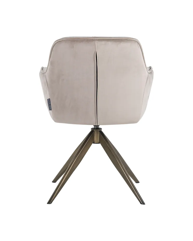 Esszimmerstuhl Aline, Khaki velvet, drehbar, feuerhemmend von Richmond Interiors, Produktansicht 5