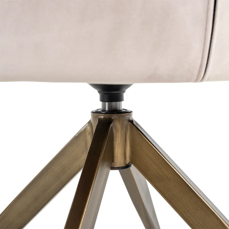 Esszimmerstuhl Aline, Khaki velvet, drehbar, feuerhemmend von Richmond Interiors, Produktansicht 7