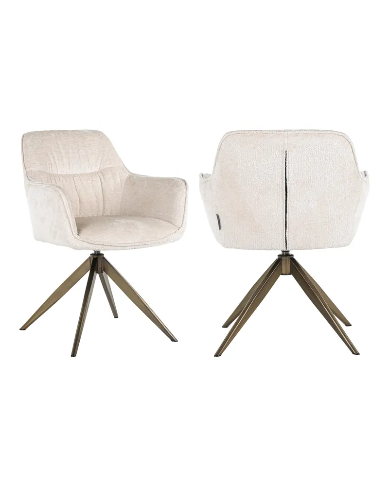 Esszimmerstuhl Aline, White chenille von Richmond Interiors, Produktansicht 2