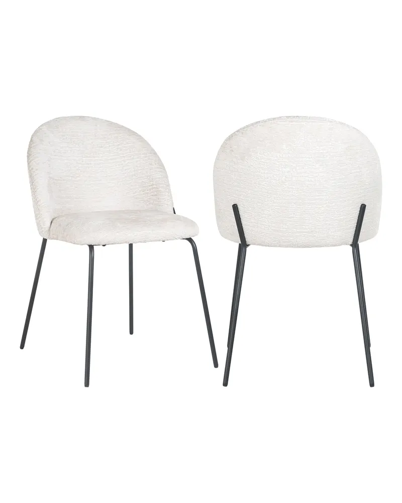 Esszimmerstuhl Alyssa, Cream fusion, 2er-Set von Richmond Interiors, Produktansicht 3