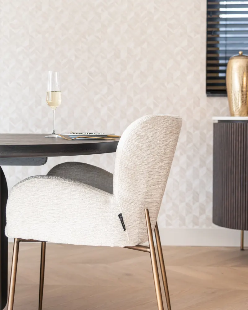 Esszimmerstuhl Amber, Cream fusion, feuerhemmend von Richmond Interiors, Wohnbeispiel 8, im Wohnraum