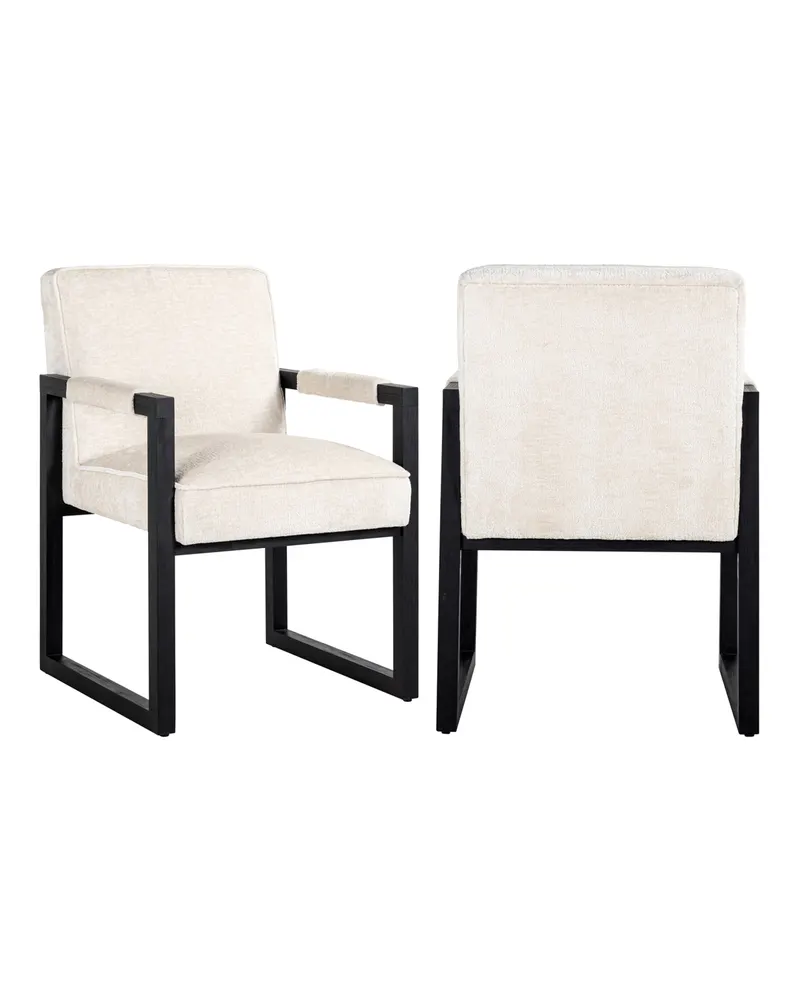 Esszimmerstuhl Beck, White chenille von Richmond Interiors, Produktansicht 2