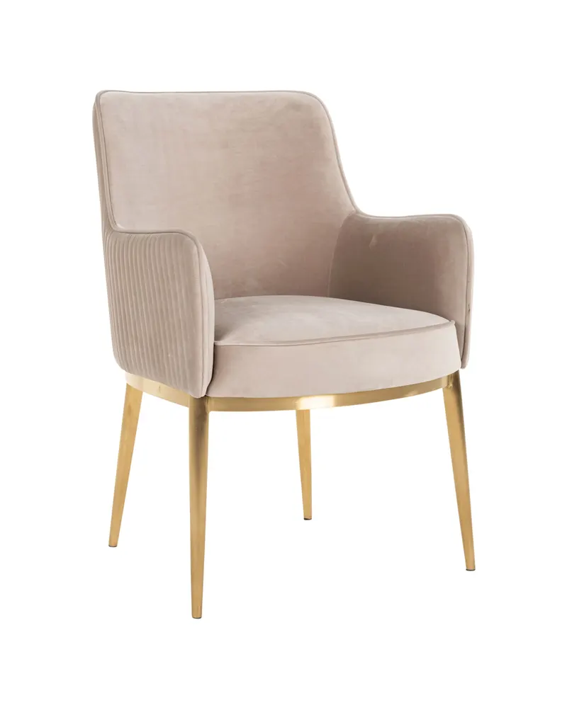 Esszimmerstuhl Breeze, Khaki velvet, feuerhemmend, 2er-Set von Richmond Interiors, Produktansicht 3