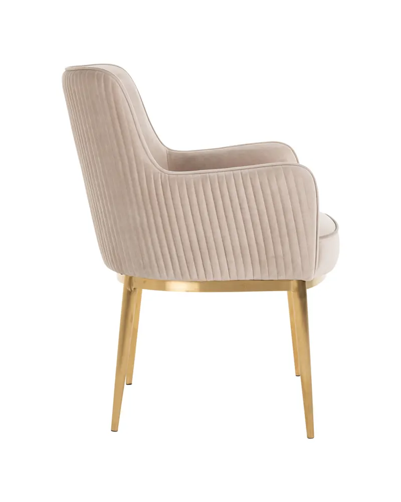 Esszimmerstuhl Breeze, Khaki velvet, feuerhemmend, 2er-Set von Richmond Interiors, Produktansicht 4