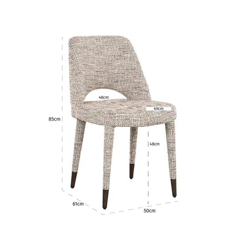 Esszimmerstuhl Cecilia, Trendy nature von Richmond Interiors, Maßzeichnung 12