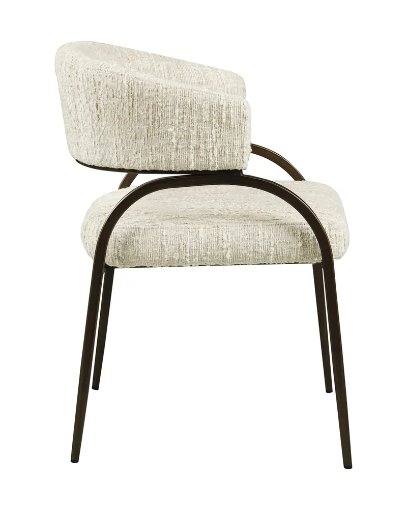 Esszimmerstuhl Charda, Beige angora von Richmond Interiors, Produktansicht 4