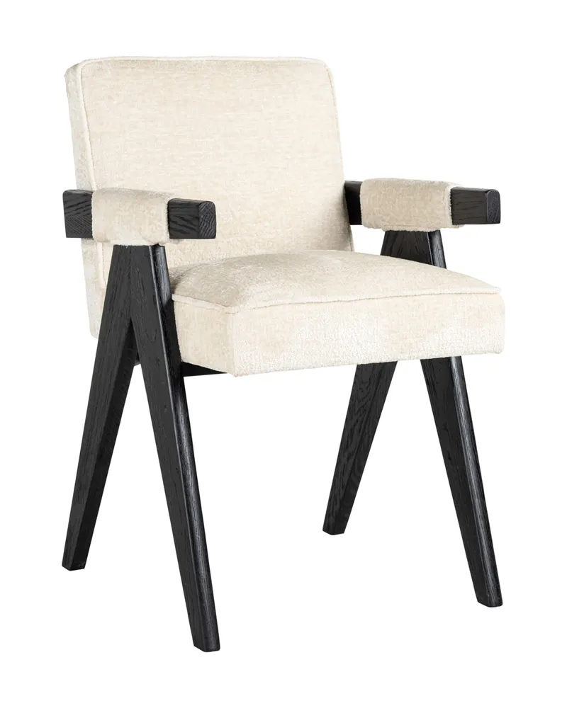 Esszimmerstuhl Cooper, White chenille von Richmond Interiors, Produktansicht 3