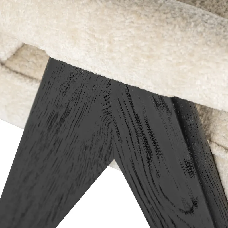Esszimmerstuhl Cooper, White chenille von Richmond Interiors, Produktansicht 6