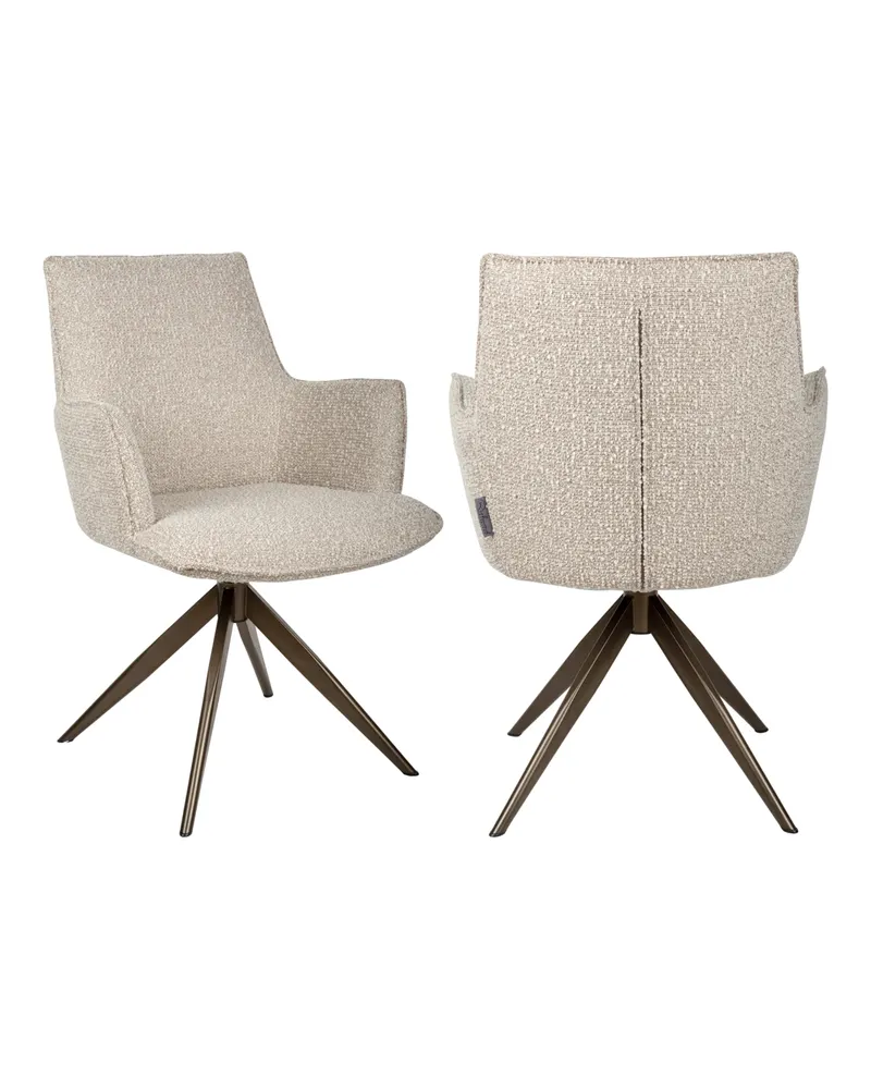 Dakota Esszimmerstuhl, Natural chunky von Richmond Interiors, Produktansicht 2