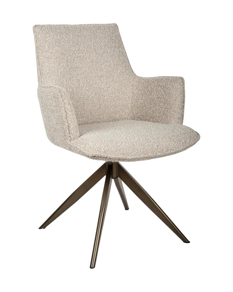 Dakota Esszimmerstuhl, Natural chunky von Richmond Interiors, Produktansicht 3