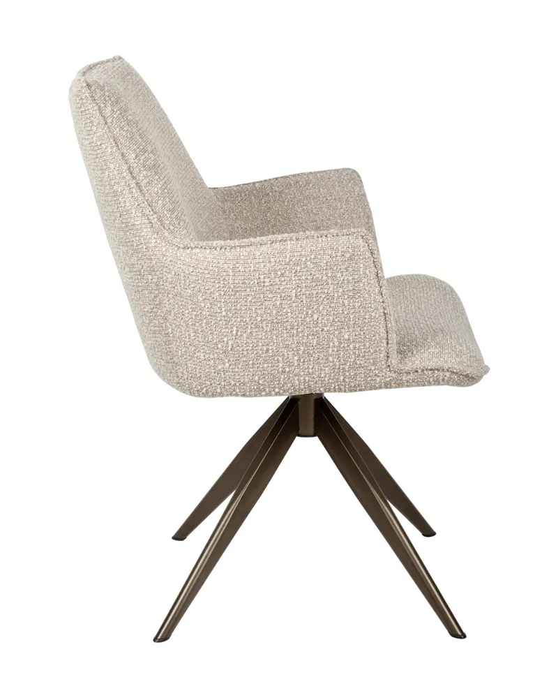 Dakota Esszimmerstuhl, Natural chunky von Richmond Interiors, Produktansicht 4