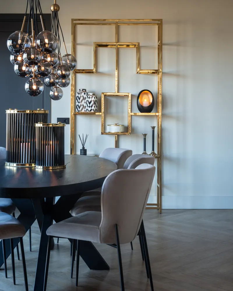 Darby, Khaki velvet, feuerhemmend, 2er-Set von Richmond Interiors, Wohnbeispiel 7, im Wohnraum