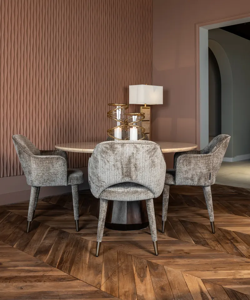 Esszimmerstuhl Donnatella, Niagara stone von Richmond Interiors, Wohnbeispiel 10, im Wohnraum