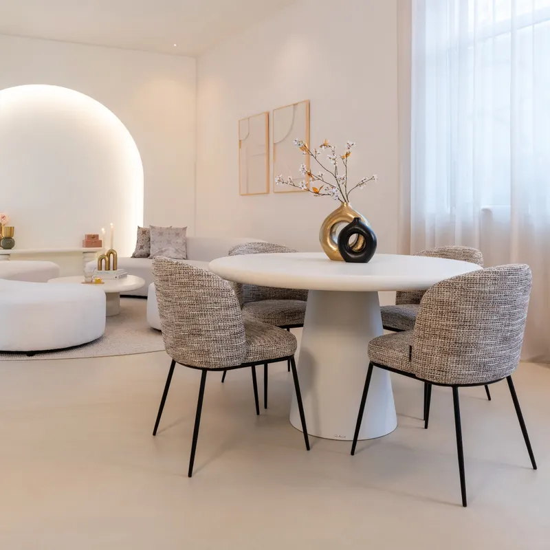 Elvi, Mocca chunky, feuerhemmend, 2er-Set von Richmond Interiors, Wohnbeispiel 14, im Wohnraum
