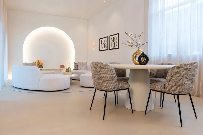 Elvi, Mocca chunky, feuerhemmend, 2er-Set von Richmond Interiors, Wohnbeispiel 16, im Wohnraum