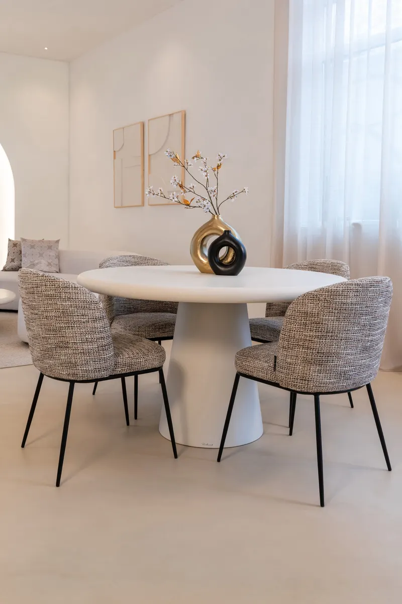 Elvi, Mocca chunky, feuerhemmend, 2er-Set von Richmond Interiors, Wohnbeispiel 17, im Wohnraum