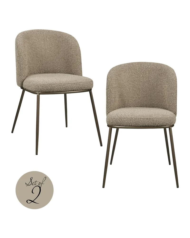 Elvi, Mocca chunky, feuerhemmend, 2er-Set von Richmond Interiors, Produktansicht 2