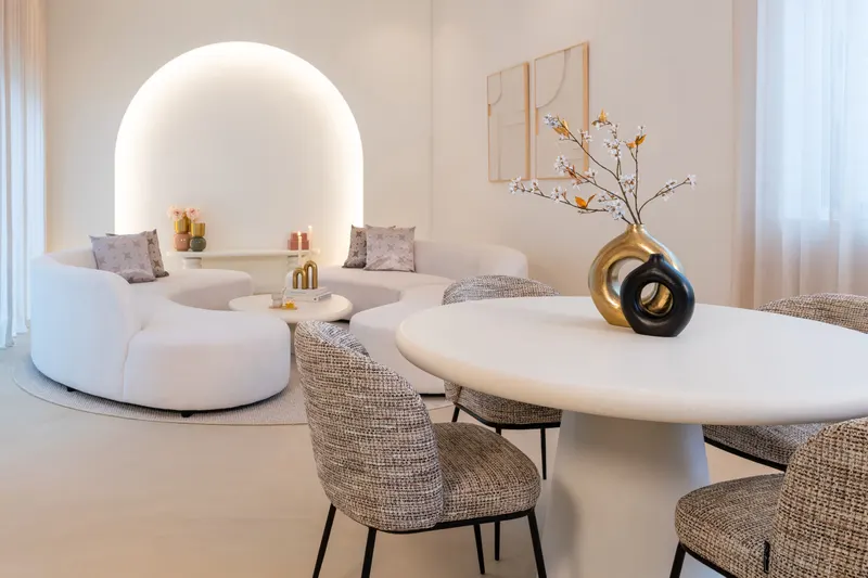 Elvi, Mocca chunky, feuerhemmend, 2er-Set von Richmond Interiors, Wohnbeispiel 8, im Wohnraum