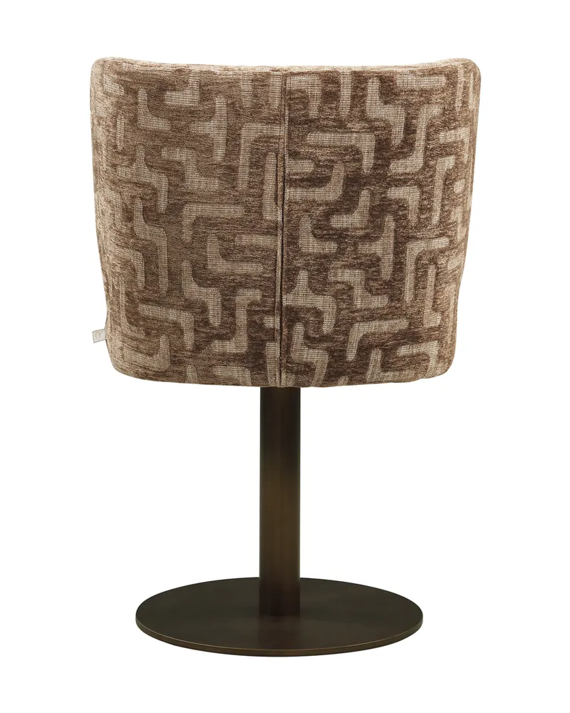 Esszimmerstuhl Fiona, Brown labyrinth, drehbar von Richmond Interiors, Produktansicht 5