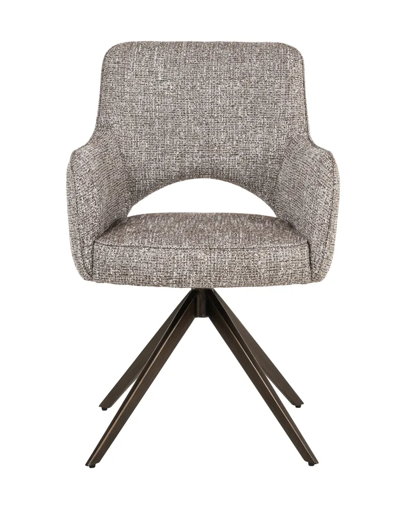 Esszimmerstuhl Ginerva, Earth tweed, drehbar von Richmond Interiors