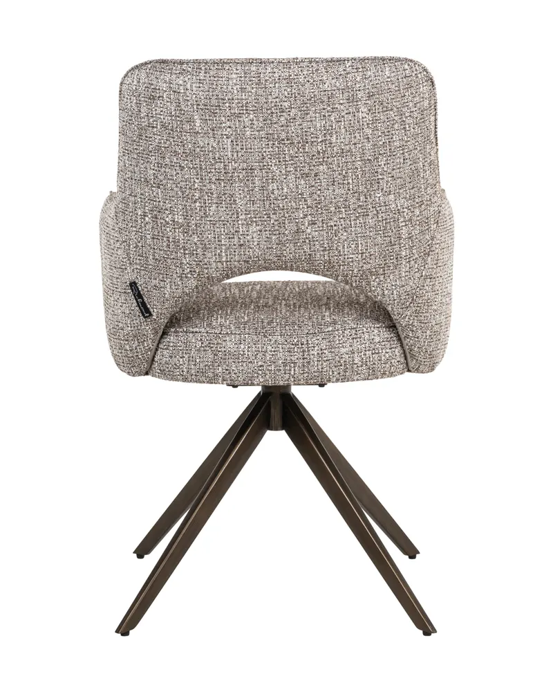 Esszimmerstuhl Ginerva, Earth tweed, drehbar von Richmond Interiors, Produktansicht 2
