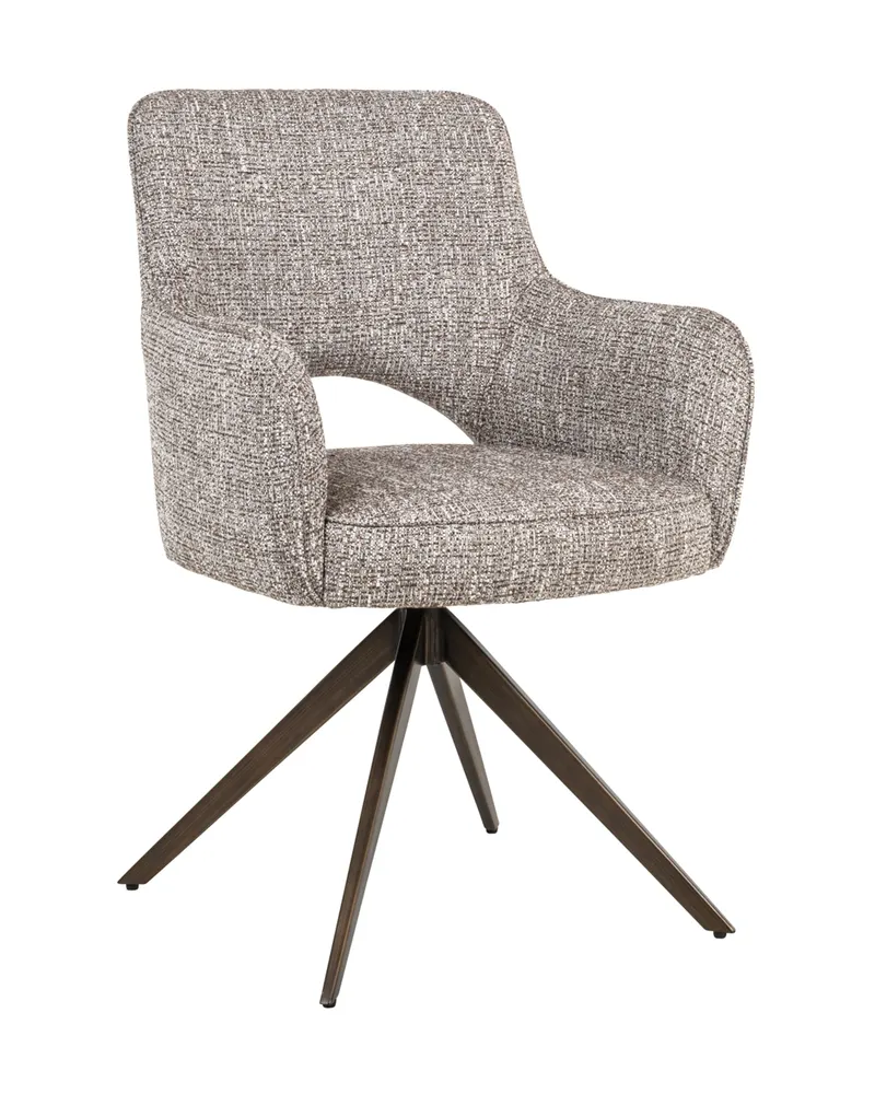 Esszimmerstuhl Ginerva, Earth tweed, drehbar von Richmond Interiors, Produktansicht 4