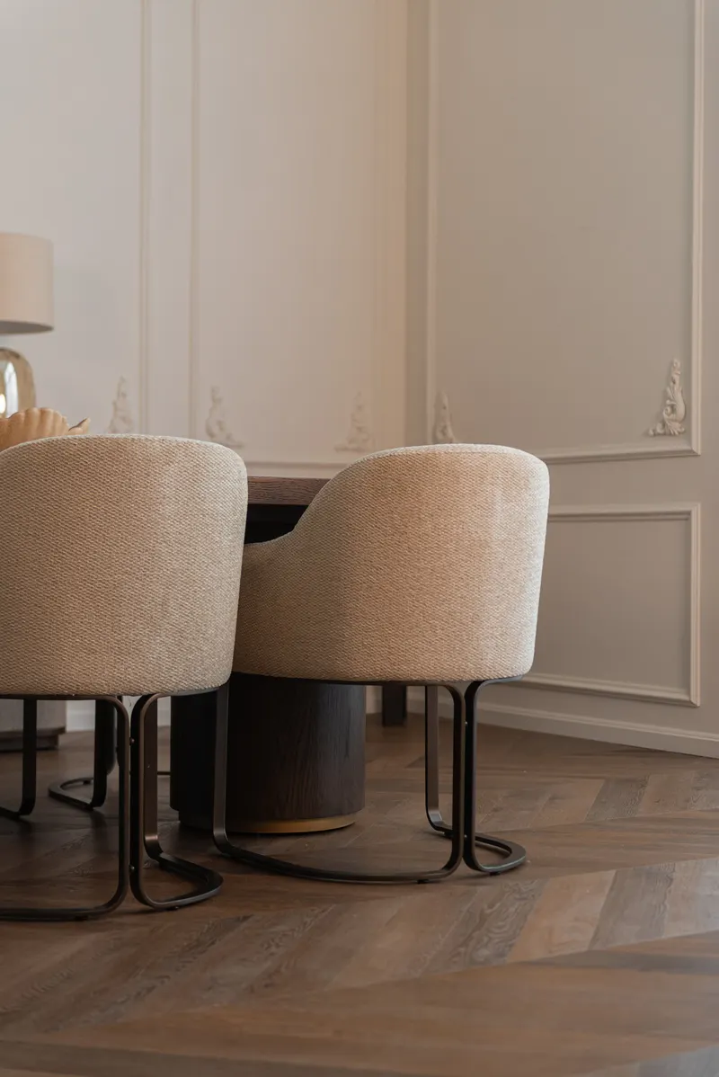 Esszimmerstuhl Hadley, Natural boldweave, feuerhemmend von Richmond Interiors, Wohnbeispiel 9, im Wohnraum