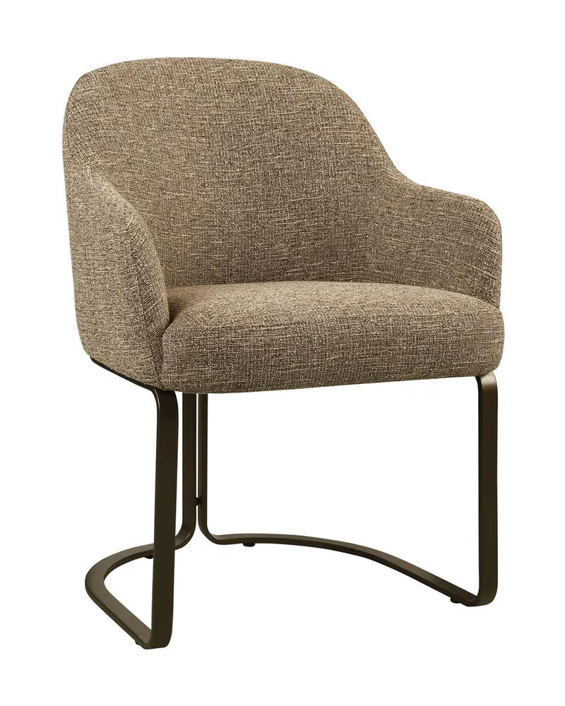 Esszimmerstuhl Hadley, Brown tweed, feuerhemmend von Richmond Interiors, Produktansicht 3