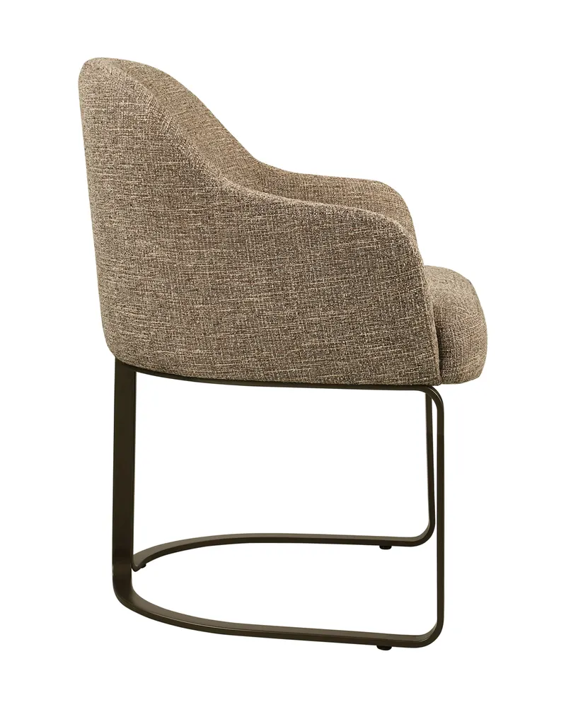 Esszimmerstuhl Hadley, Brown tweed, feuerhemmend von Richmond Interiors, Produktansicht 4