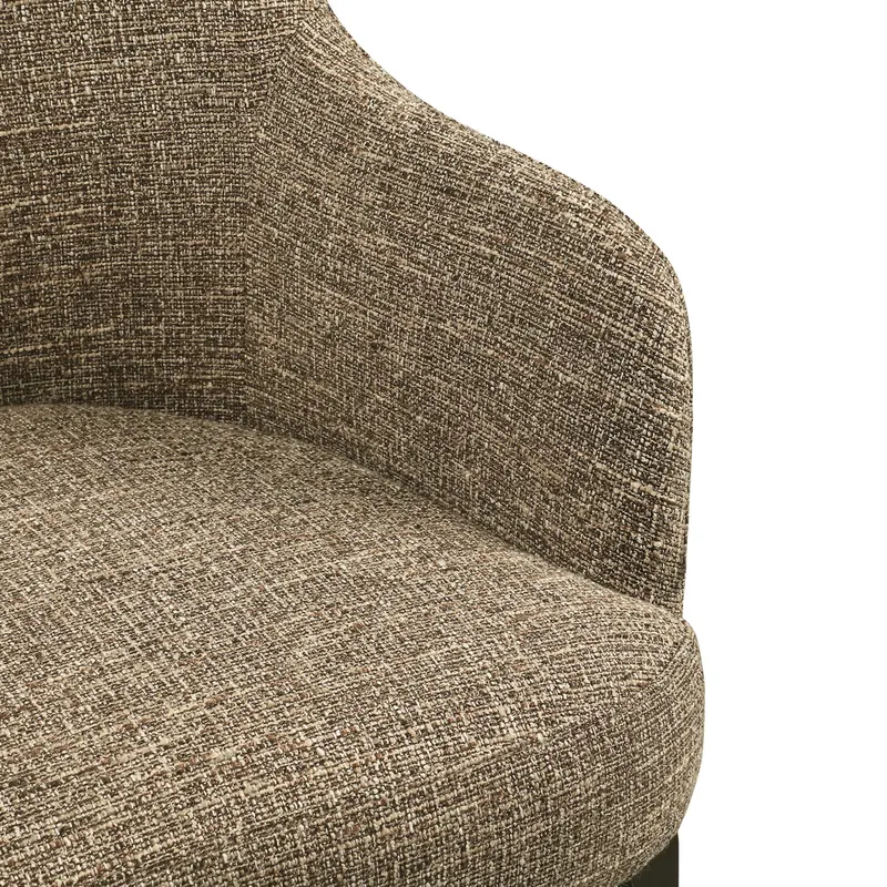 Esszimmerstuhl Hadley, Brown tweed, feuerhemmend von Richmond Interiors, Produktansicht 7