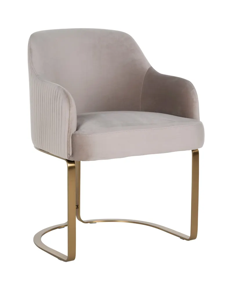 Esszimmerstuhl Hadley, Khaki velvet, feuerhemmend von Richmond Interiors, Produktansicht 3