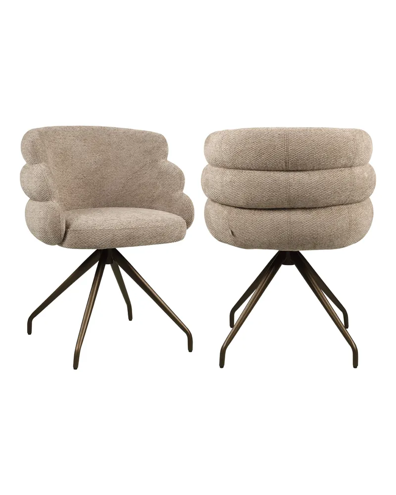 Esszimmerstuhl Kayla, Mocca boldweave, drehbar von Richmond Interiors, Produktansicht 2