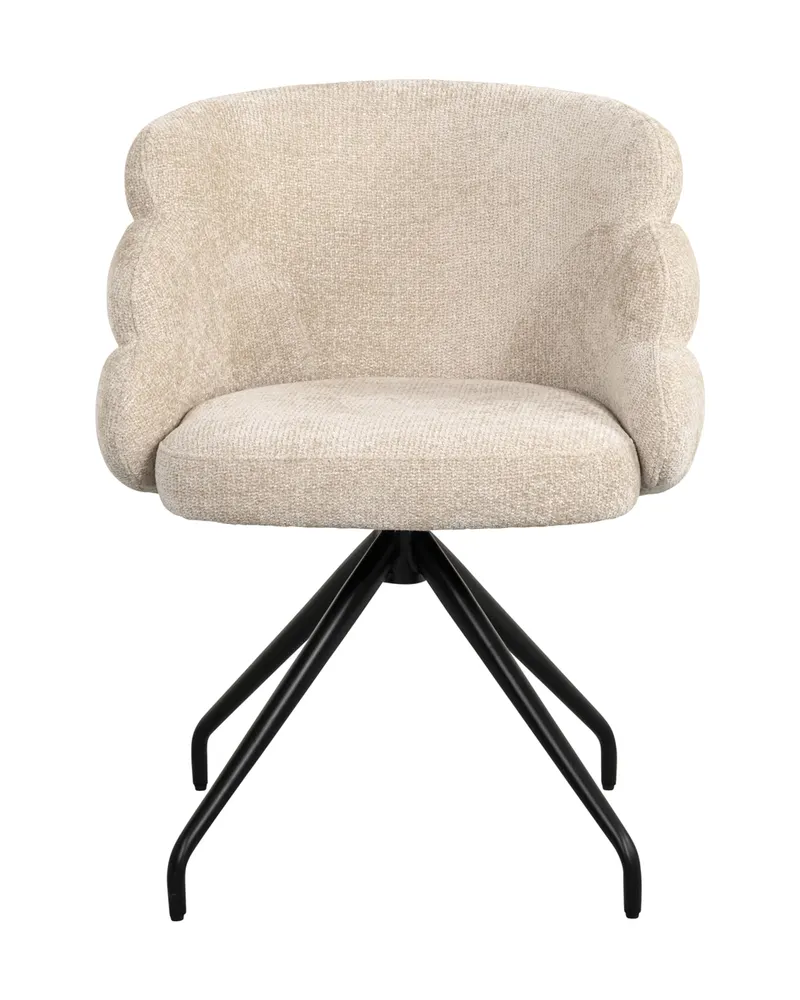 Esszimmerstuhl Kayla, Cream unicorn, drehbar von Richmond Interiors