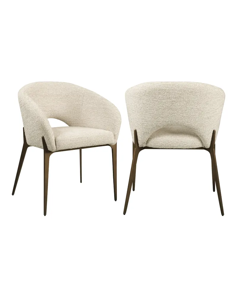 Esszimmerstuhl Kenzi, Natural linear, feuerhemmend von Richmond Interiors, Produktansicht 2