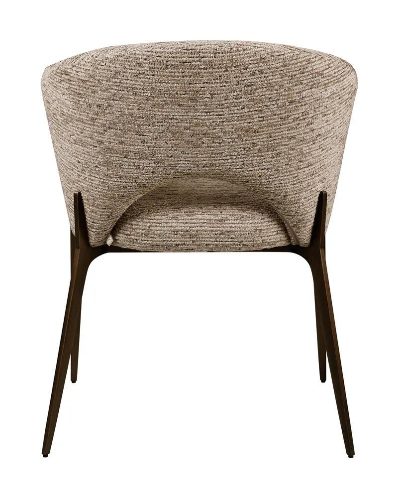 Esszimmerstuhl Kenzi, Mocca linear, feuerhemmend von Richmond Interiors, Produktansicht 5