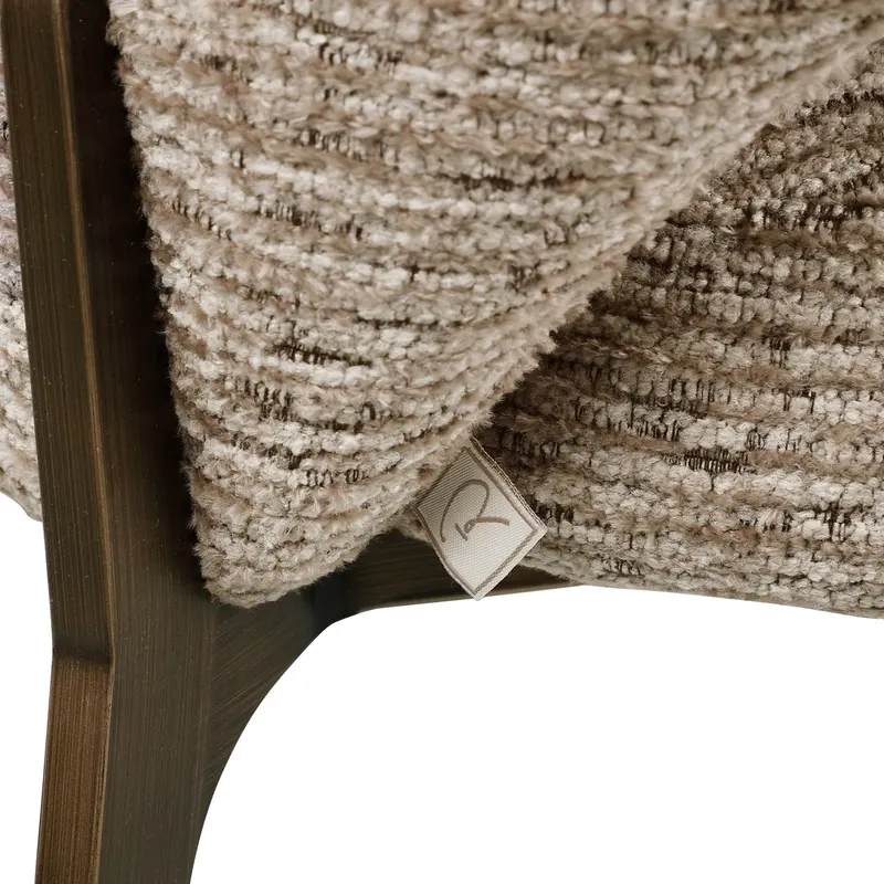 Esszimmerstuhl Kenzi, Mocca linear, feuerhemmend von Richmond Interiors, Produktansicht 6