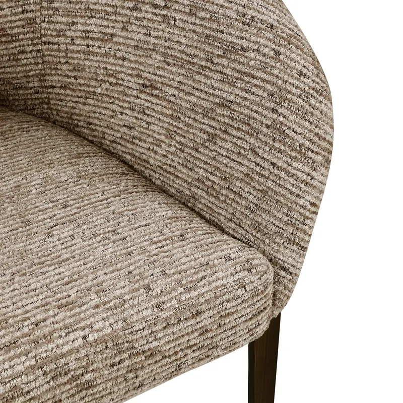 Esszimmerstuhl Kenzi, Mocca linear, feuerhemmend von Richmond Interiors, Produktansicht 7